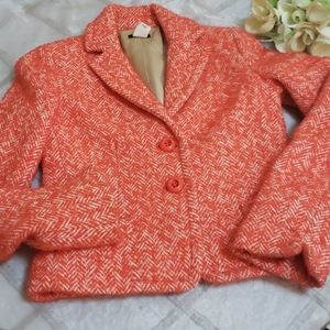 J.CREW TWEED WOOL BLAZER SIZE 0